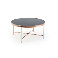 MORIA COFFEE TABLE, COPPER / BLACK